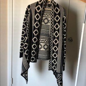 A long cardigan sweater